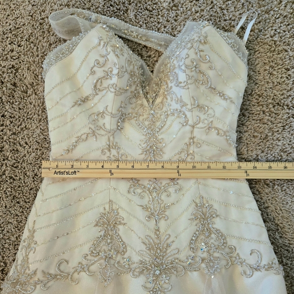 Essence Collection Beaded Halter Bodice Wedding Gown - Picture 16 of 16